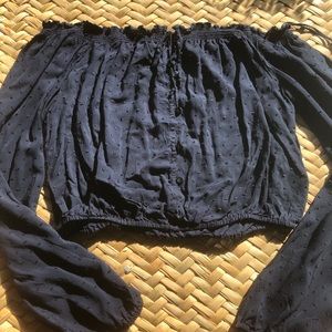 Aeropostale cropped blouse